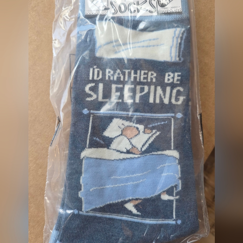 Cozy Blue Sleeping Socks